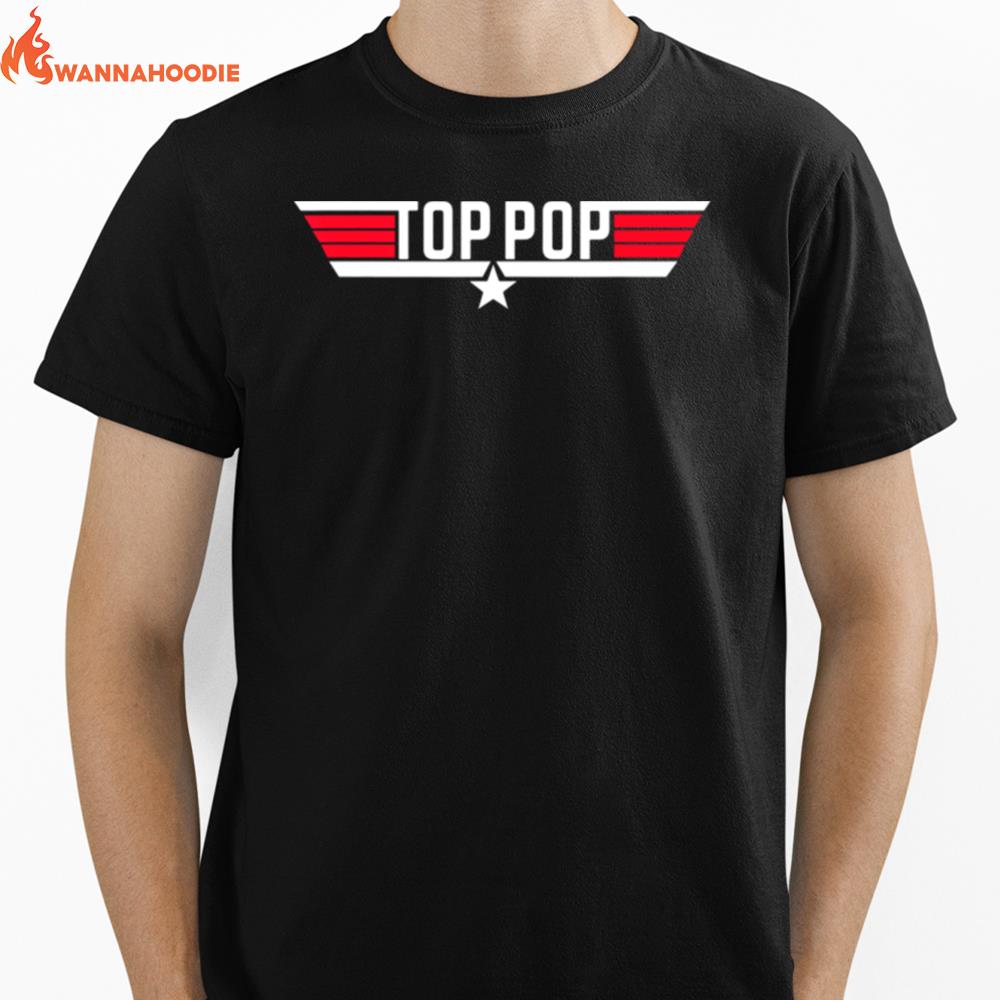 Mens Top Pop Fathers Day Unisex T-Shirt for Men Women