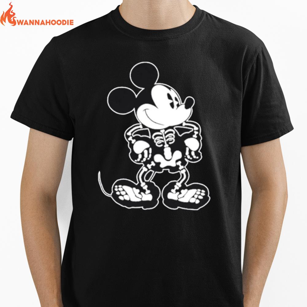 Mickey Mouse Skeleton Unisex T-Shirt for Men Women