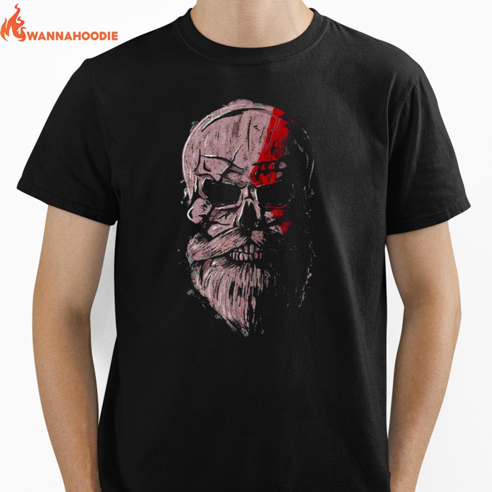 Midgard Spartan God Of War Ragnarok Skull Unisex T-Shirt for Men Women