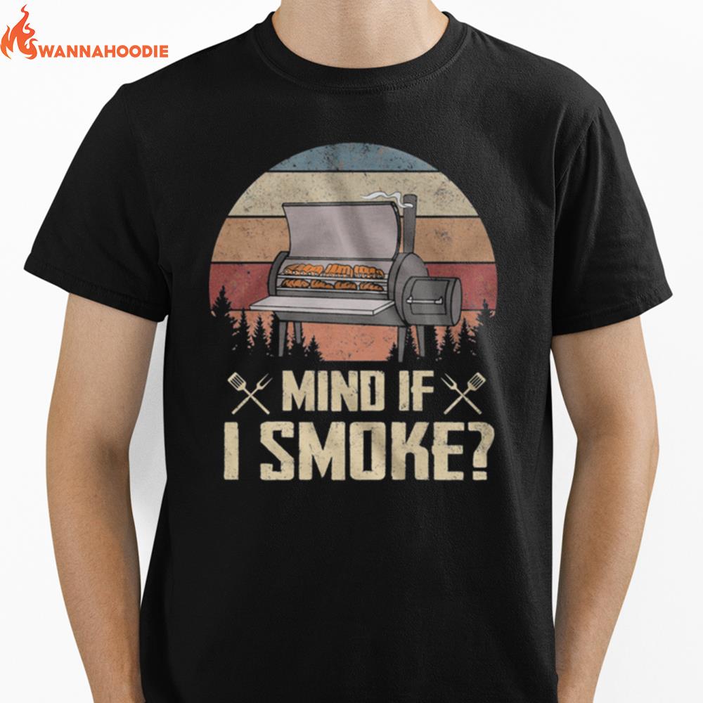 Mind If I Smoke Vintage Retro Unisex T-Shirt for Men Women