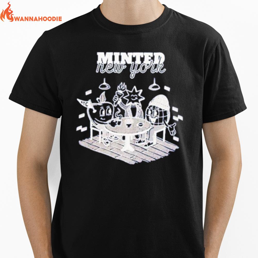 Minted New York Cafe Unisex T-Shirt for Men Women