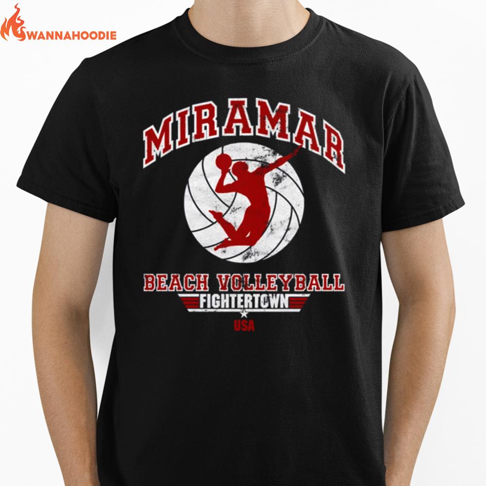 Miramar Beach Volleyball Fighter Town Usa Unisex T-Shirt for Men Women