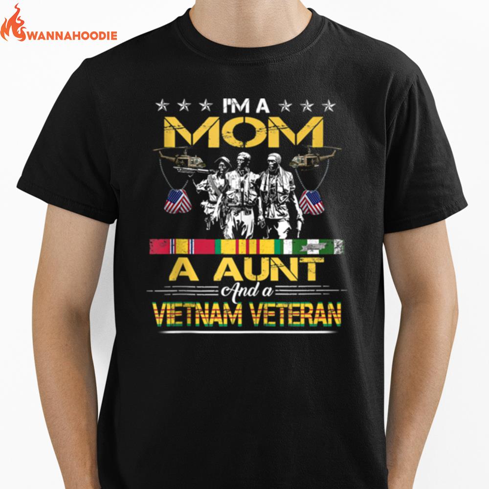 Mom Aunt Vietnam Veteran Vintage Militarys Unisex T-Shirt for Men Women