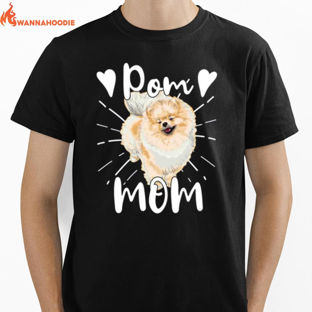 Mom Mother Mother Day Pomeranian Unisex T-Shirt for Men Women