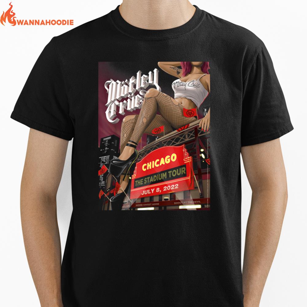 Mötley Crüe   The Stadium Tour Chicago Event Unisex T-Shirt for Men Women