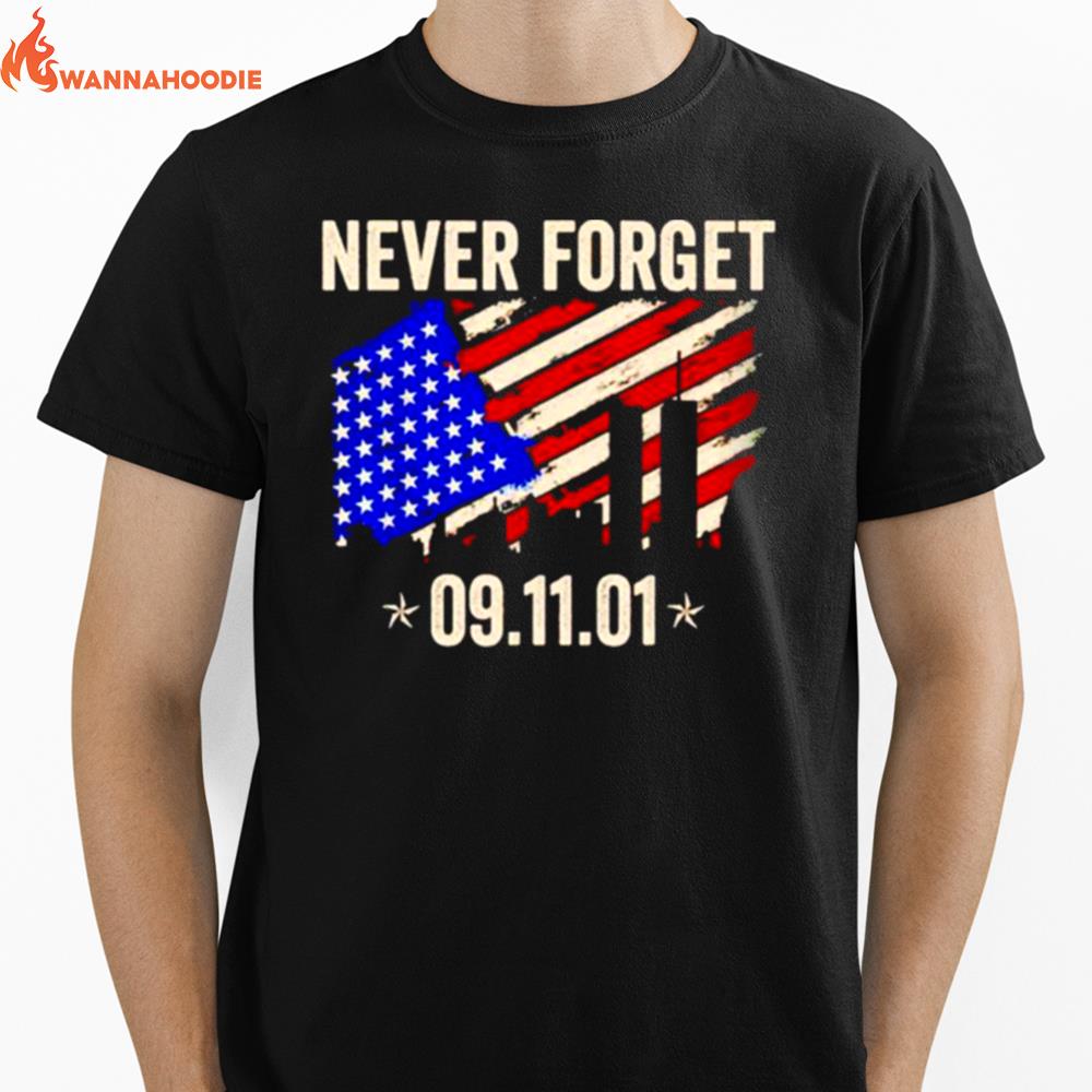 Never Forget 911 20Th Anniversary Patriot Day Unisex T-Shirt for Men Women