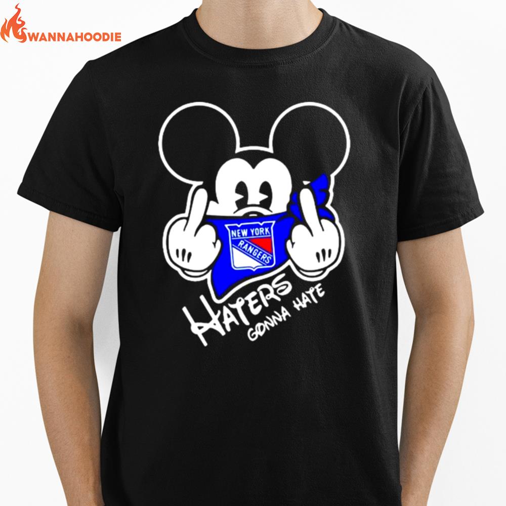 New York Rangers Mickey Fuck Haters Gonna Hate Unisex T-Shirt for Men Women