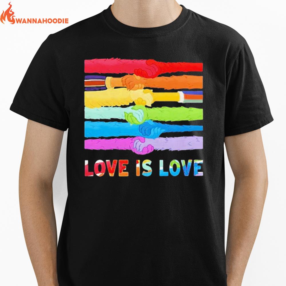 Nice Lgbt Love Is Love Unisex T-Shirt for Men Women