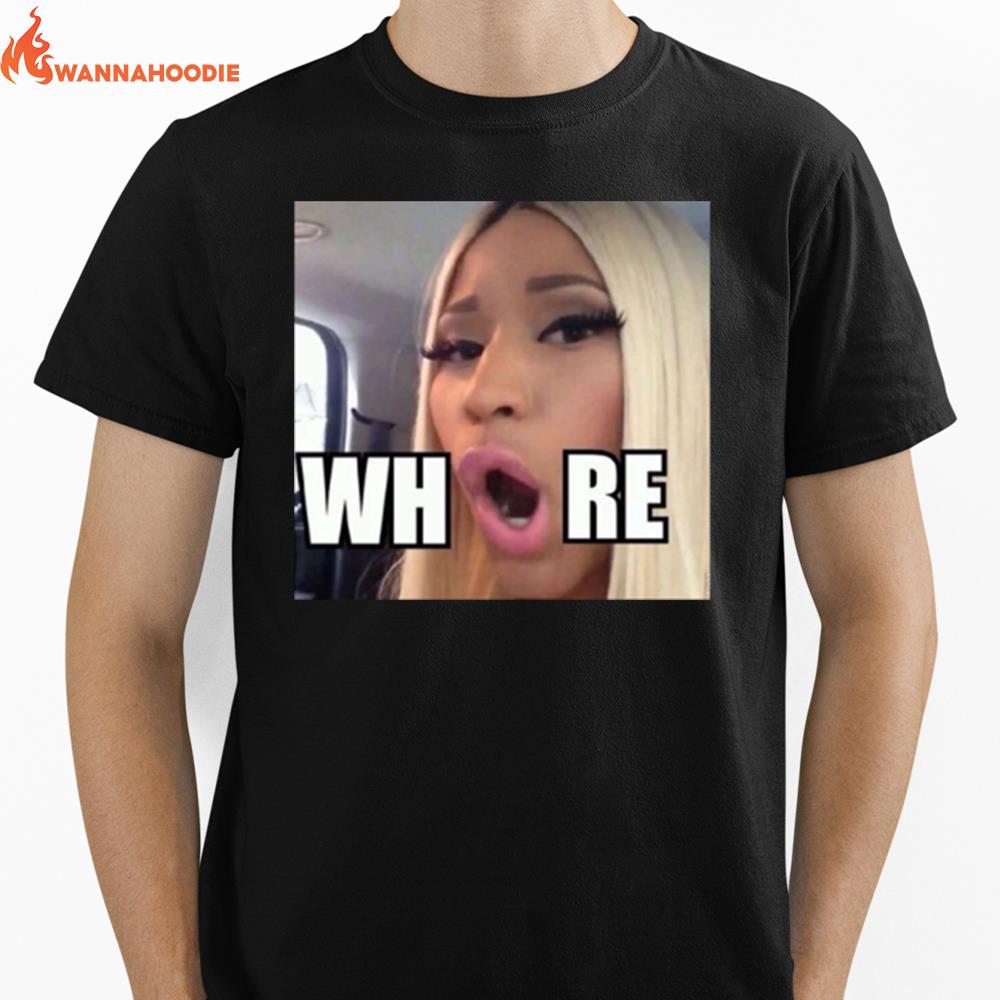 Nicki Minaj Meme Whore Unisex T-Shirt for Men Women