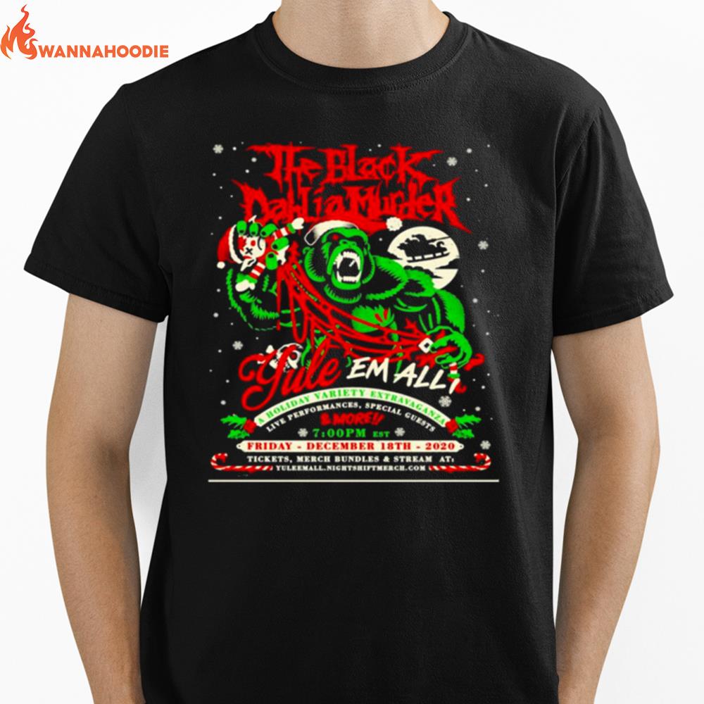 Night Shift Merch The Black Dahlia Murder Yule Em All Unisex T-Shirt for Men Women