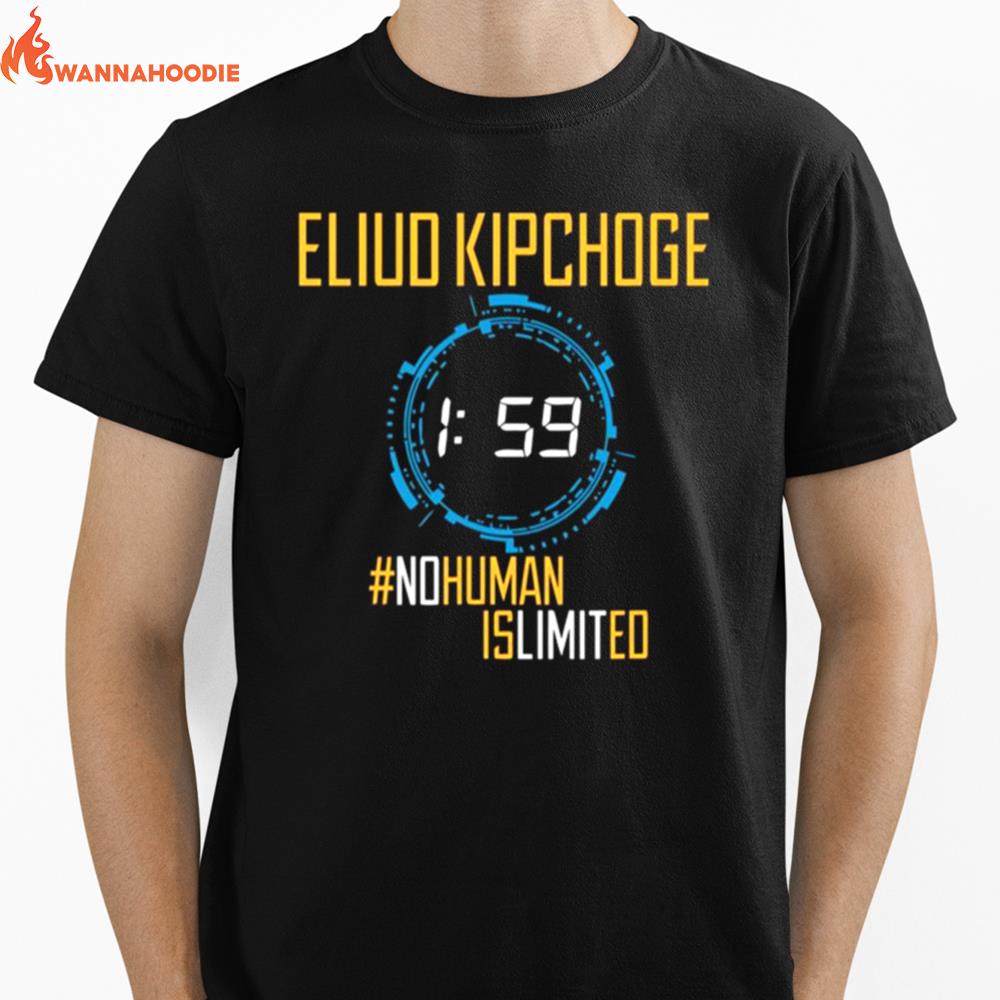 No Human Is Limited Eliud Kipchoge Unisex T-Shirt for Men Women