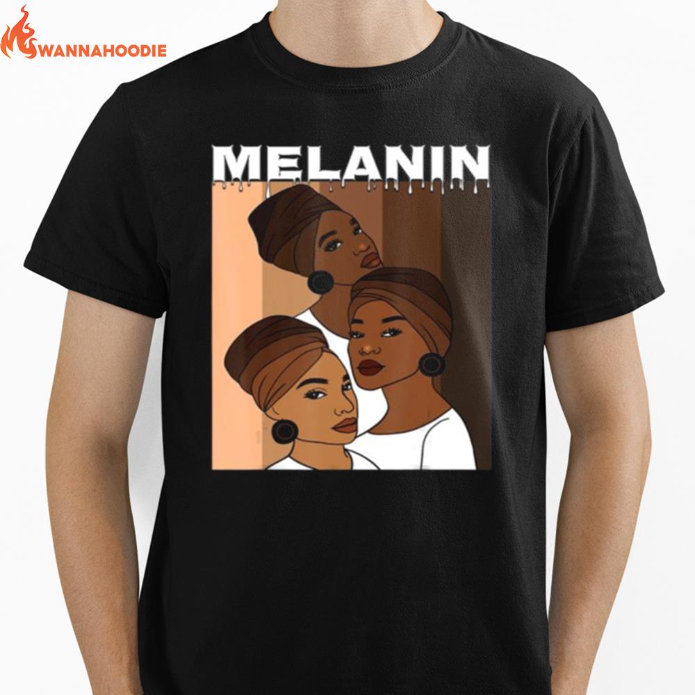 Oheneba Melanin Shades Drippin Unisex T-Shirt for Men Women