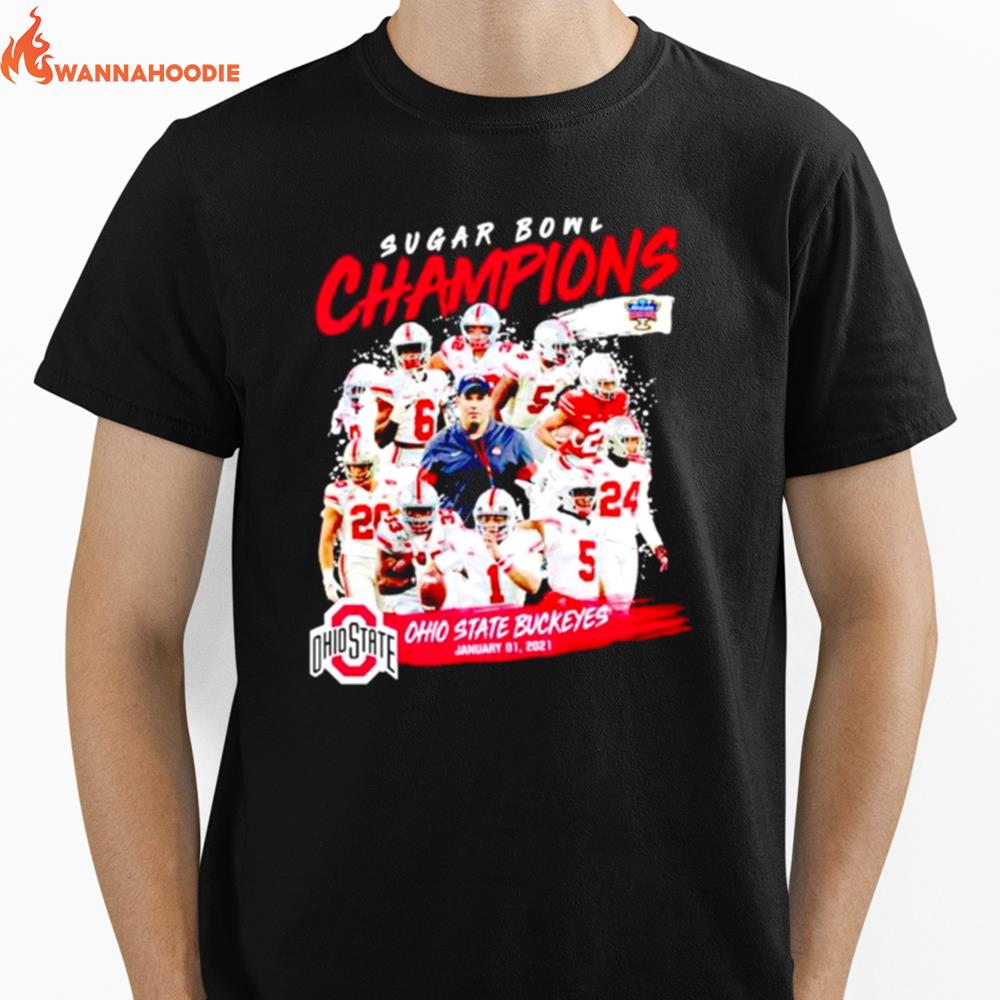 Ohio State Buckeyes Sugar Bowl Champions Unisex T-Shirt for Men Women