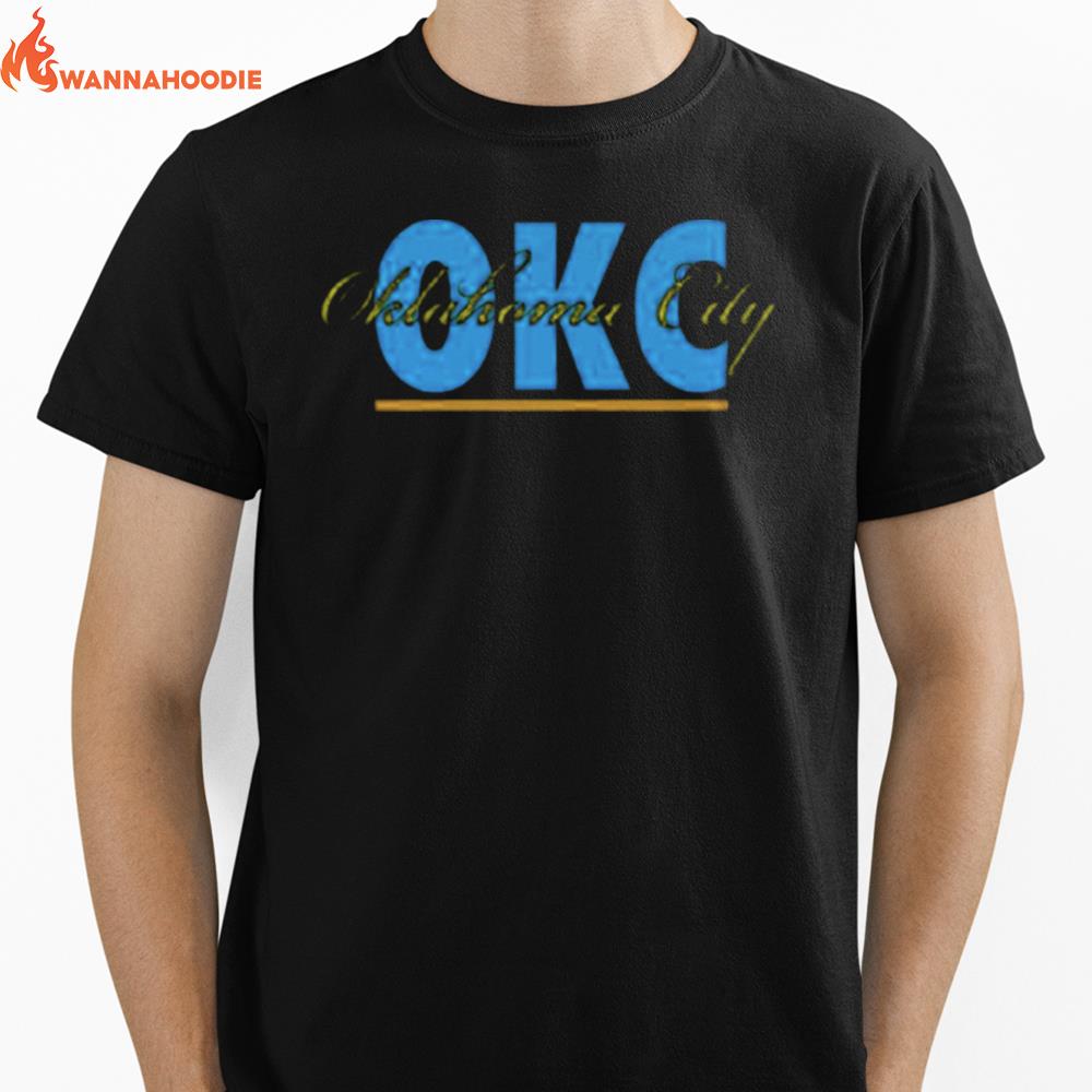 Okc Signature Sweat Oklahoma City Retro Style Unisex T-Shirt for Men Women