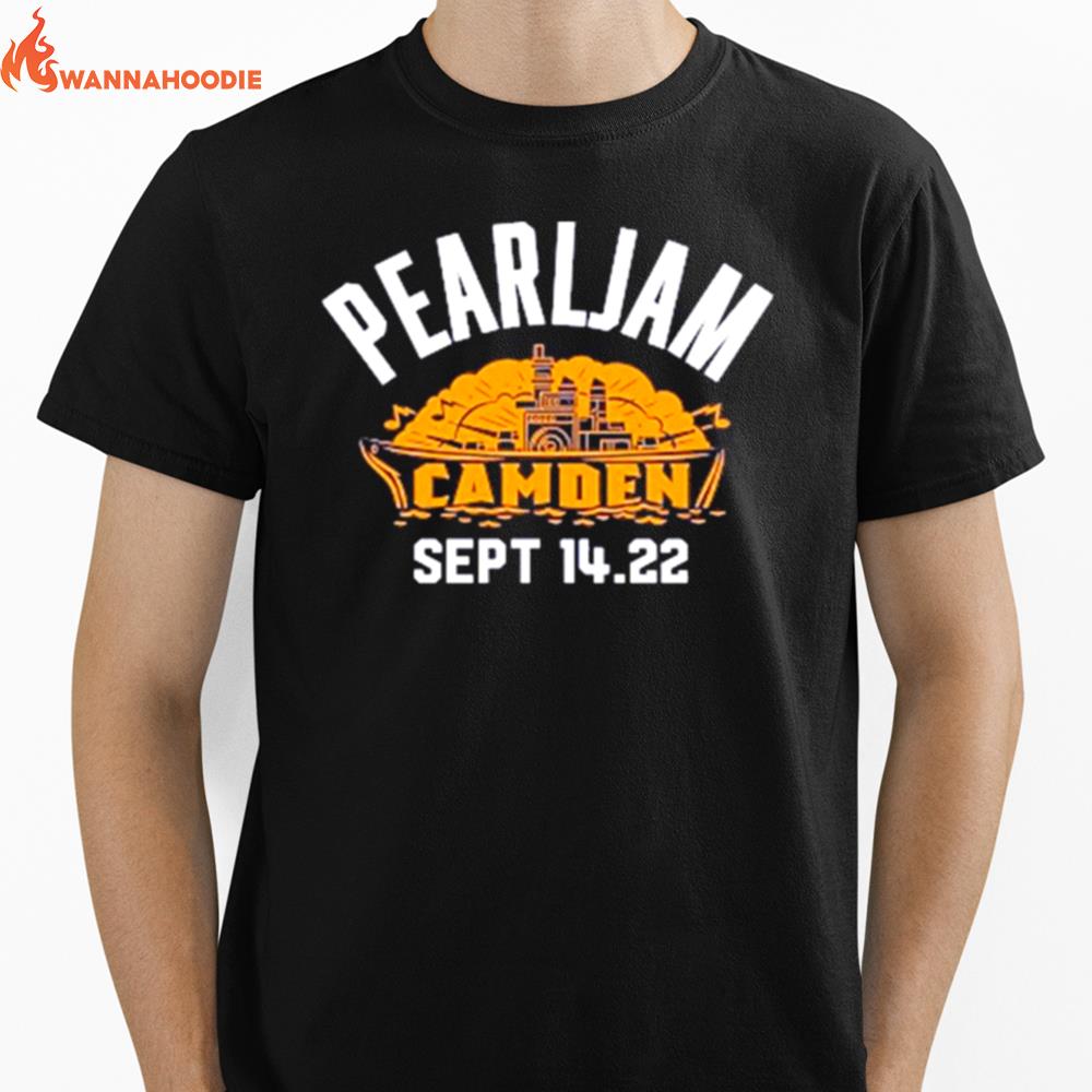 Pearljam Pearljam Camden Sept 14.22 Unisex T-Shirt for Men Women