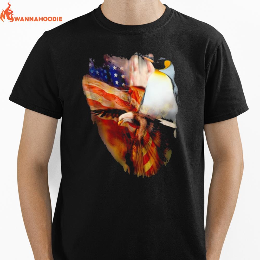 Penguin American Wings Independence Day Unisex T-Shirt for Men Women