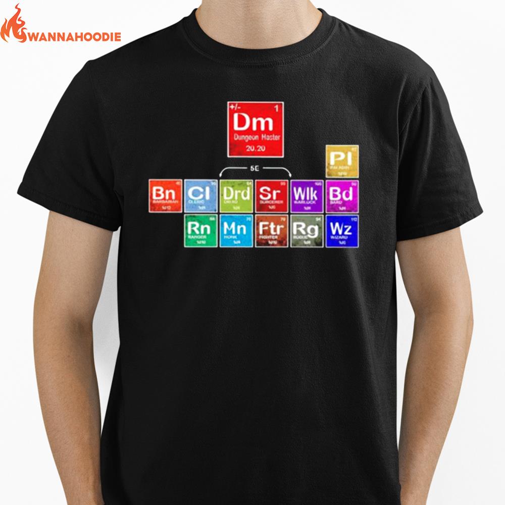 Periodic Table Of Dnd 12 Unisex T-Shirt for Men Women