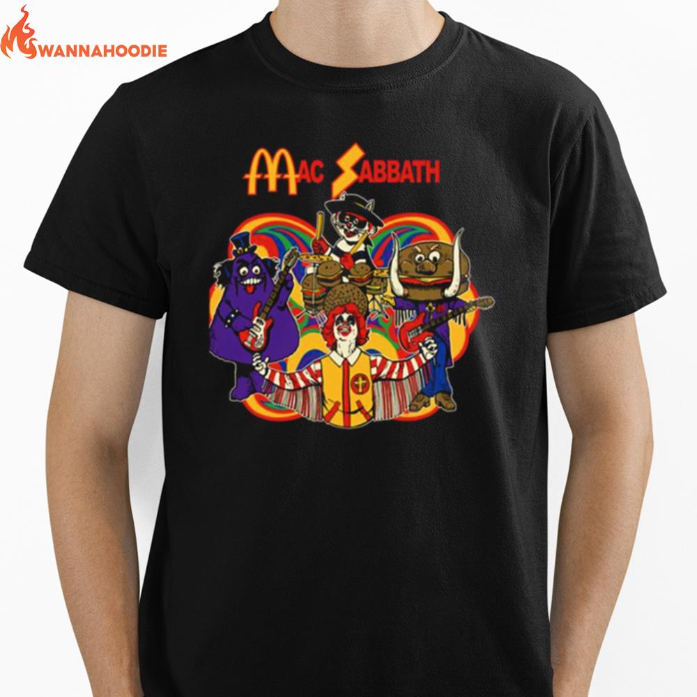 Playing Mac Sabbath Black Call Me Unisex T-Shirt for Men Women