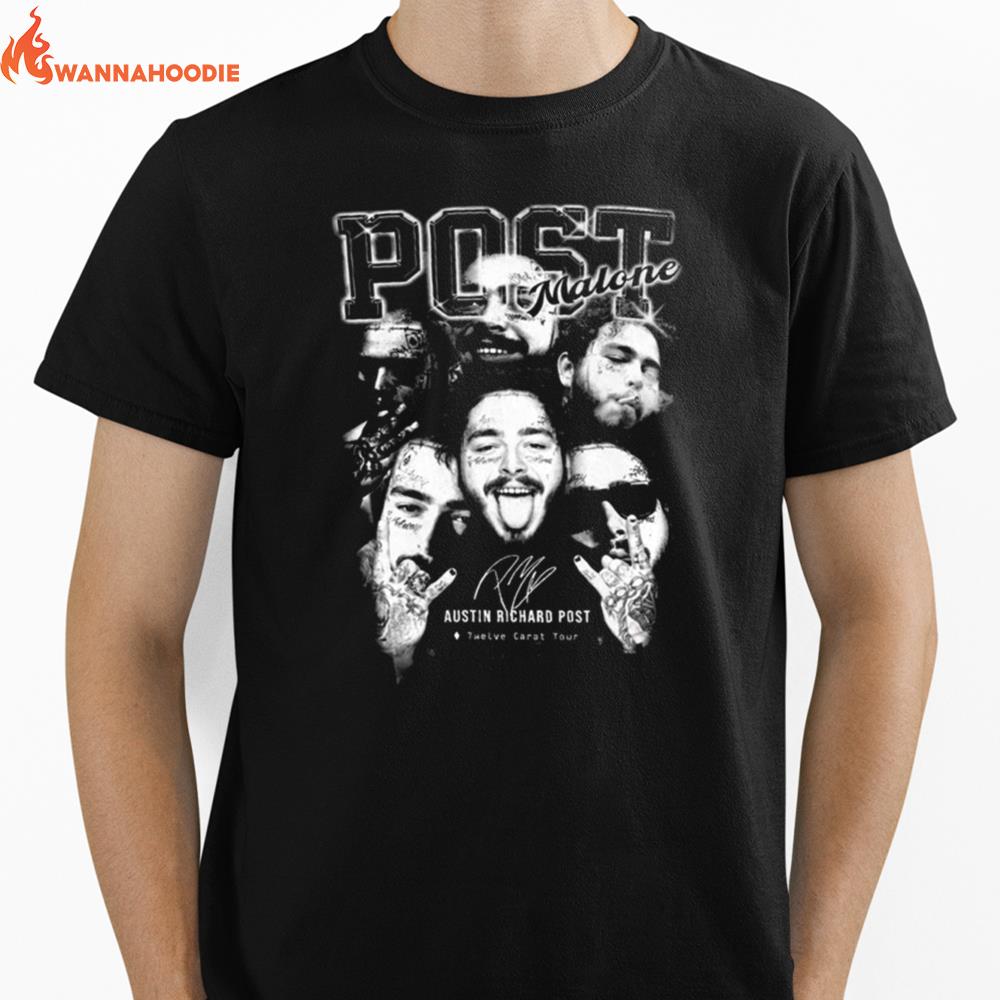 Post Malone Austin Richard Post Signed Vintage Unisex T-Shirt for Men Women