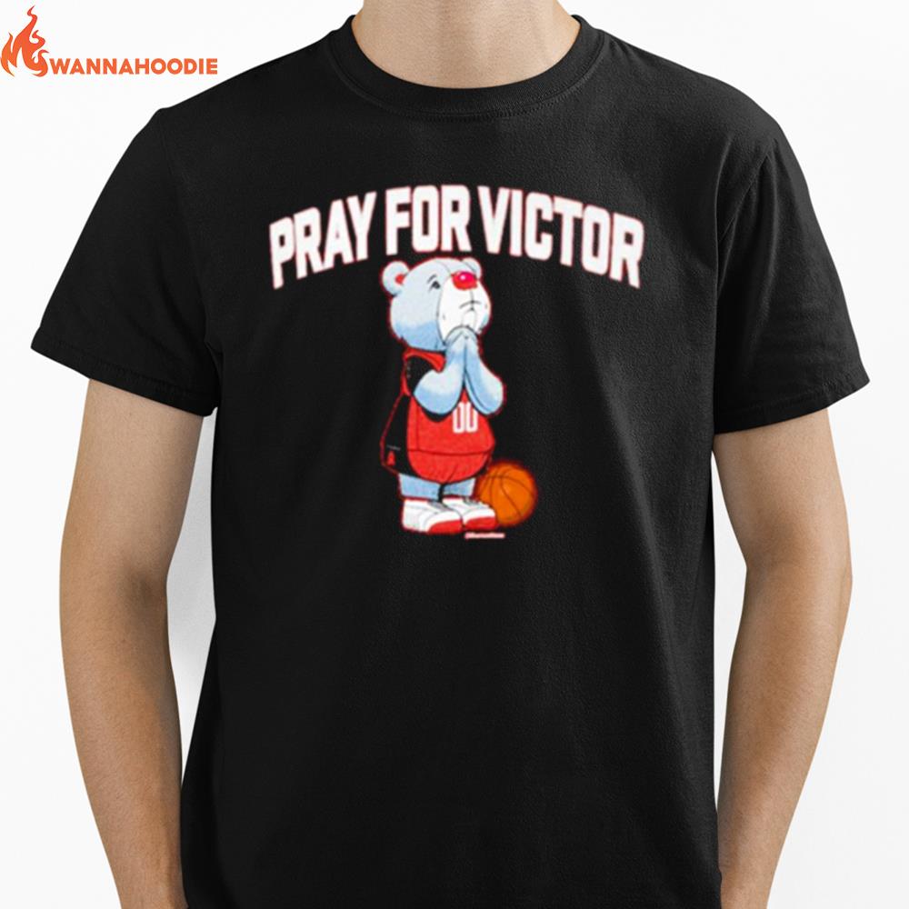 Pray For Victor Houston Rockets Unisex T-Shirt for Men Women