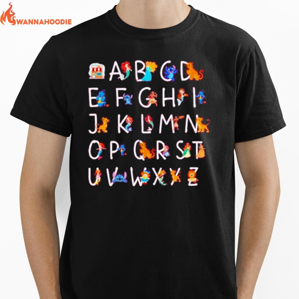 Preschool Teacher Back To School Alphabet Unisex T-Shirt for Men Women