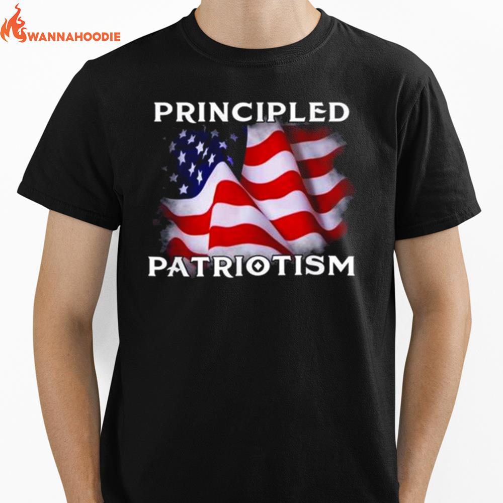 Principled Patriotism America Flag Joe Biden'S Saying Unisex T-Shirt for Men Women