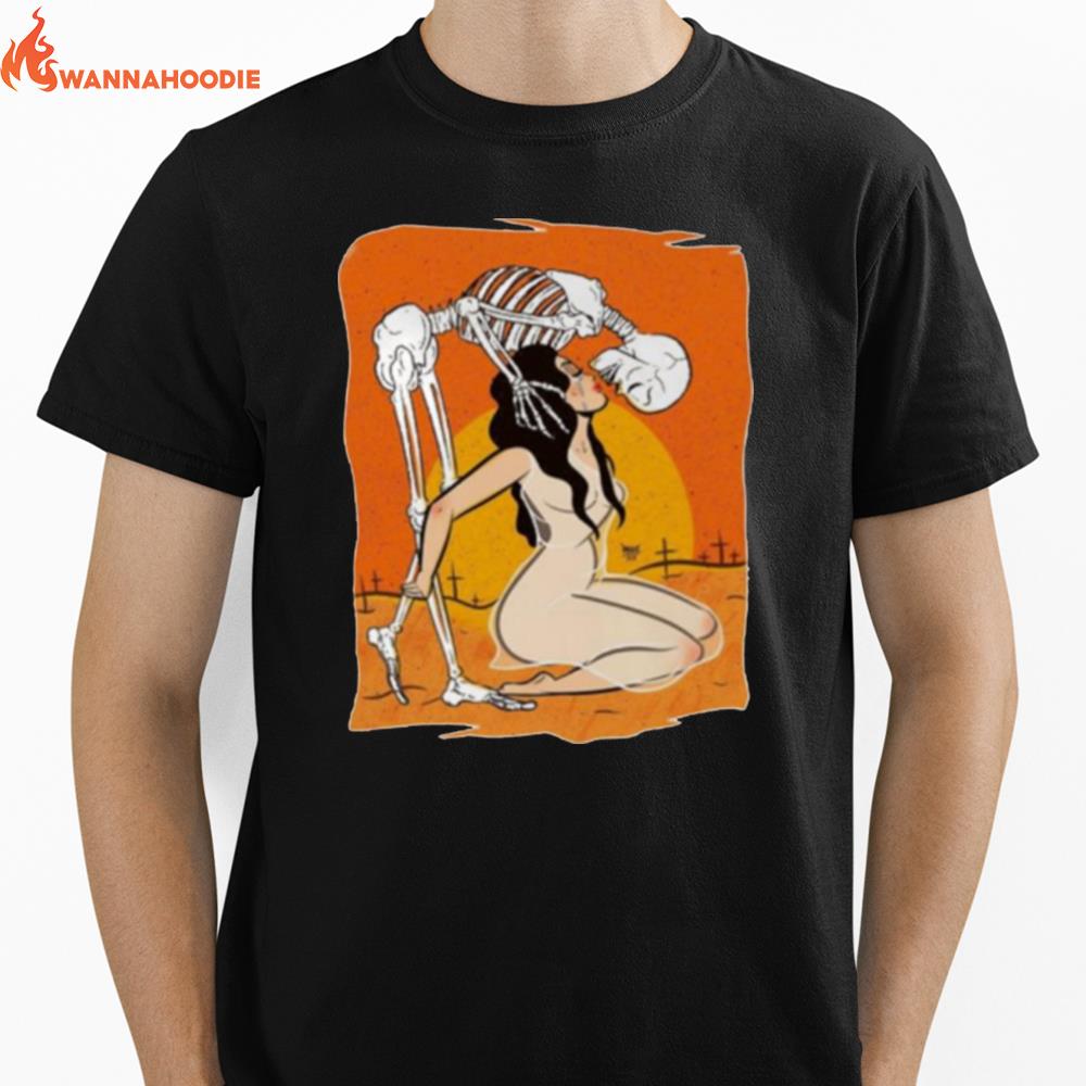 Pumpkin And Bat Horror Unisex T-Shirt for Men Women