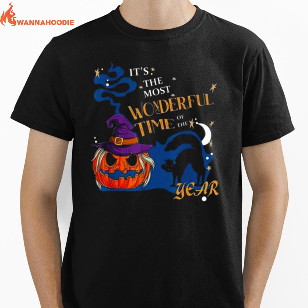 Pumpkin Witch It'S The Most Wonderful Time Of The Year Halloween Unisex T-Shirt for Men Women