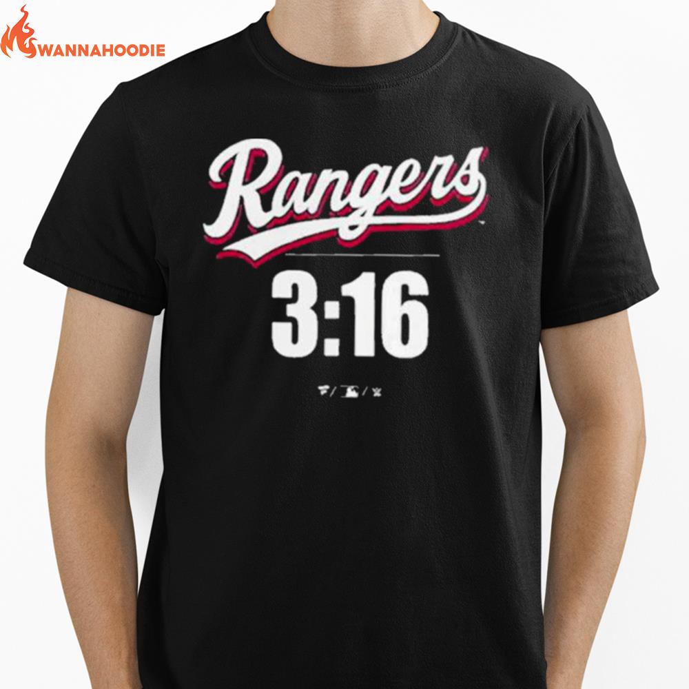 Rangers Fanatics Branded 3 16 Stone Cold Steve Austin Texas Unisex T-Shirt for Men Women