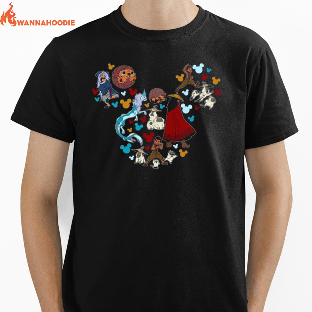 Raya And The Last Dragon Cute Head Mickey Unisex T-Shirt for Men Women