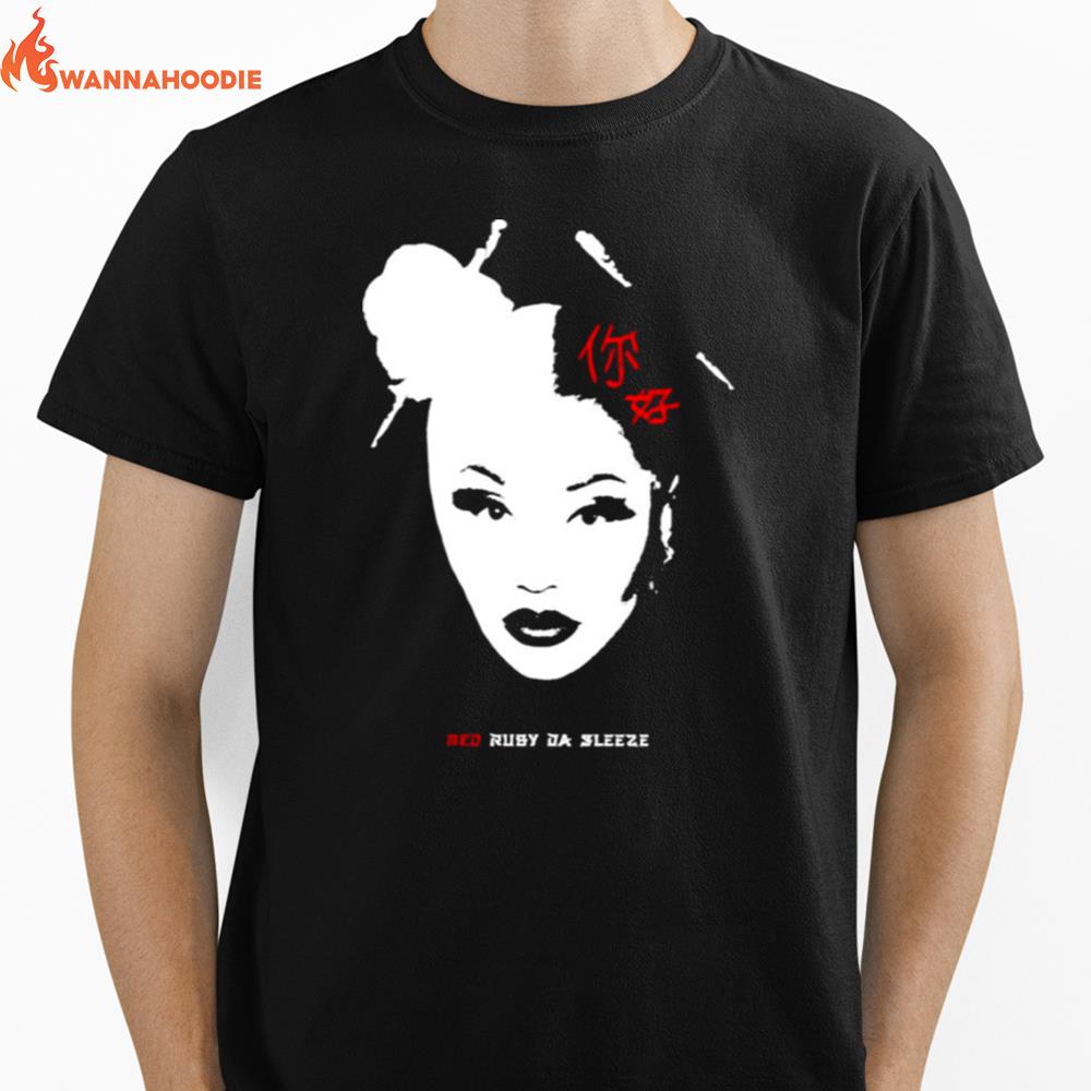 Red Ruby Da Sleeze Unisex T-Shirt for Men Women