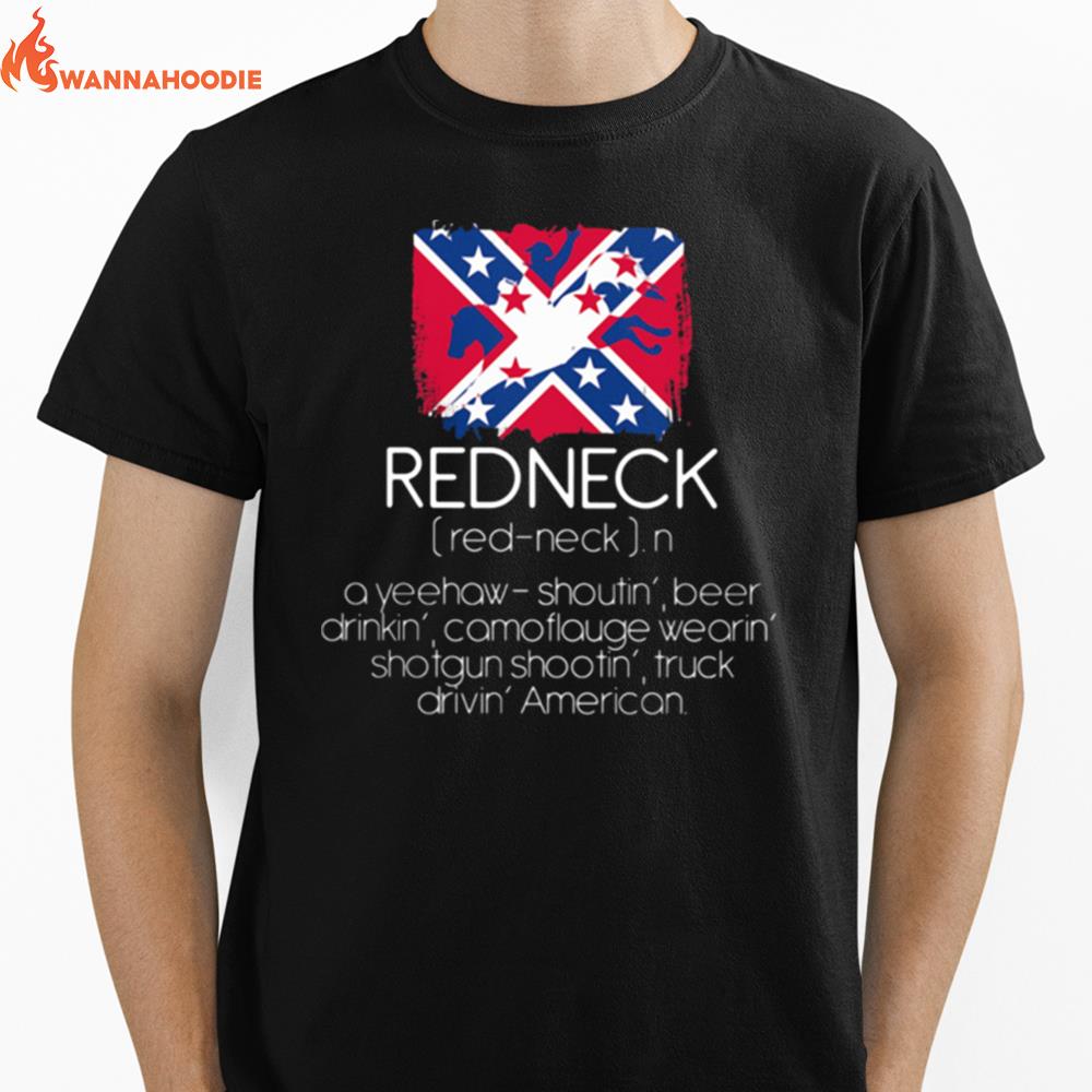 Redneck Flag Definition Southern United States Unisex T-Shirt for Men Women