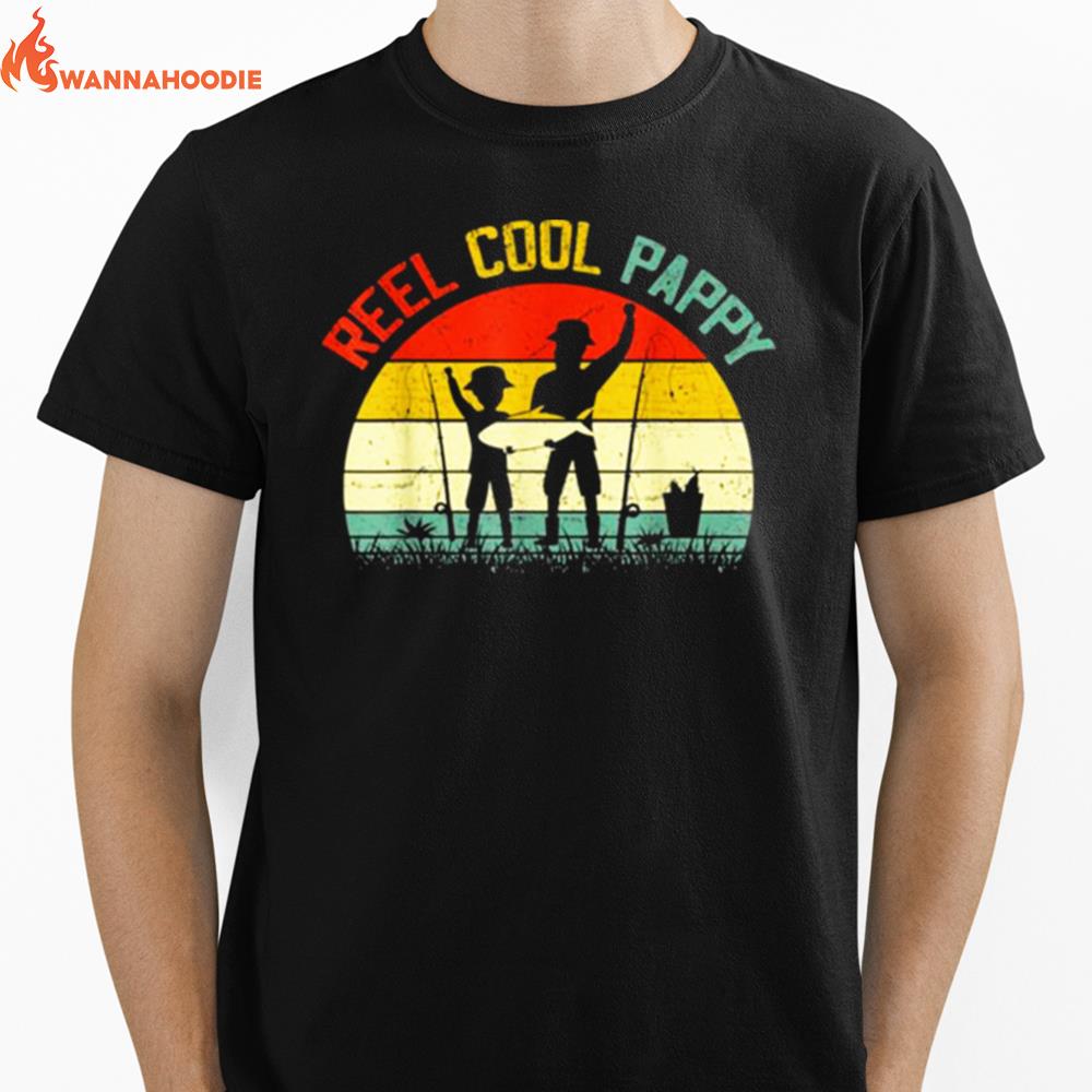 Reel Cool Pappy Vintage Fisherman Fathers Day Unisex T-Shirt for Men Women