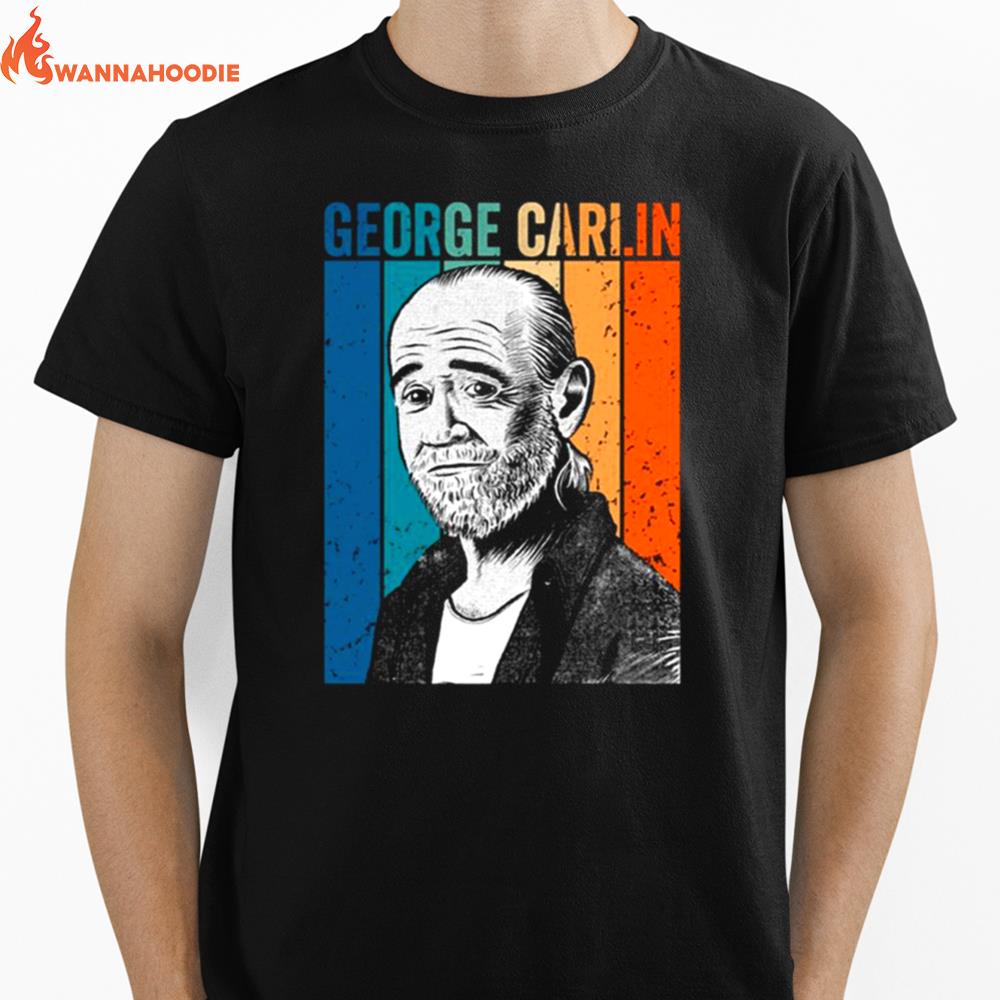 Retro Art Comedy Legend George Carlin Unisex T-Shirt for Men Women