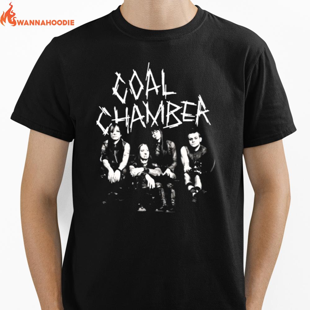 Retro Band Members Design Coal Chamber Band Unisex T-Shirt for Men Women