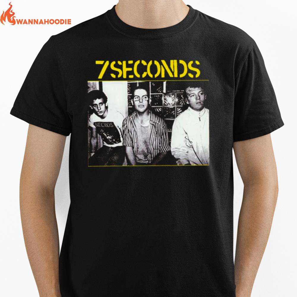 Retro Black And White Art All Members 7 Seconds Unisex T-Shirt for Men Women