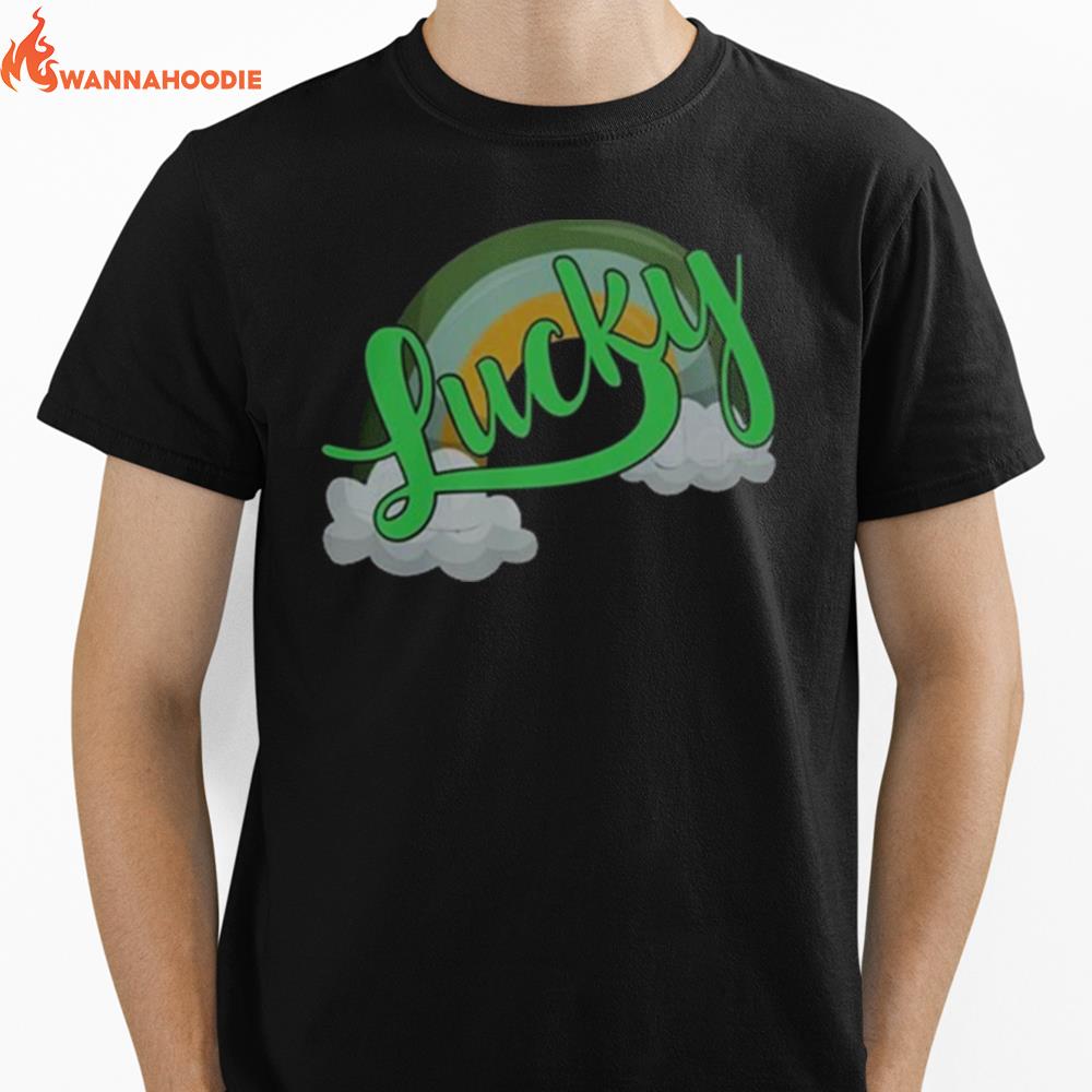 Retro Lucky St. Patrick'S Day Gif Unisex T-Shirt for Men Women