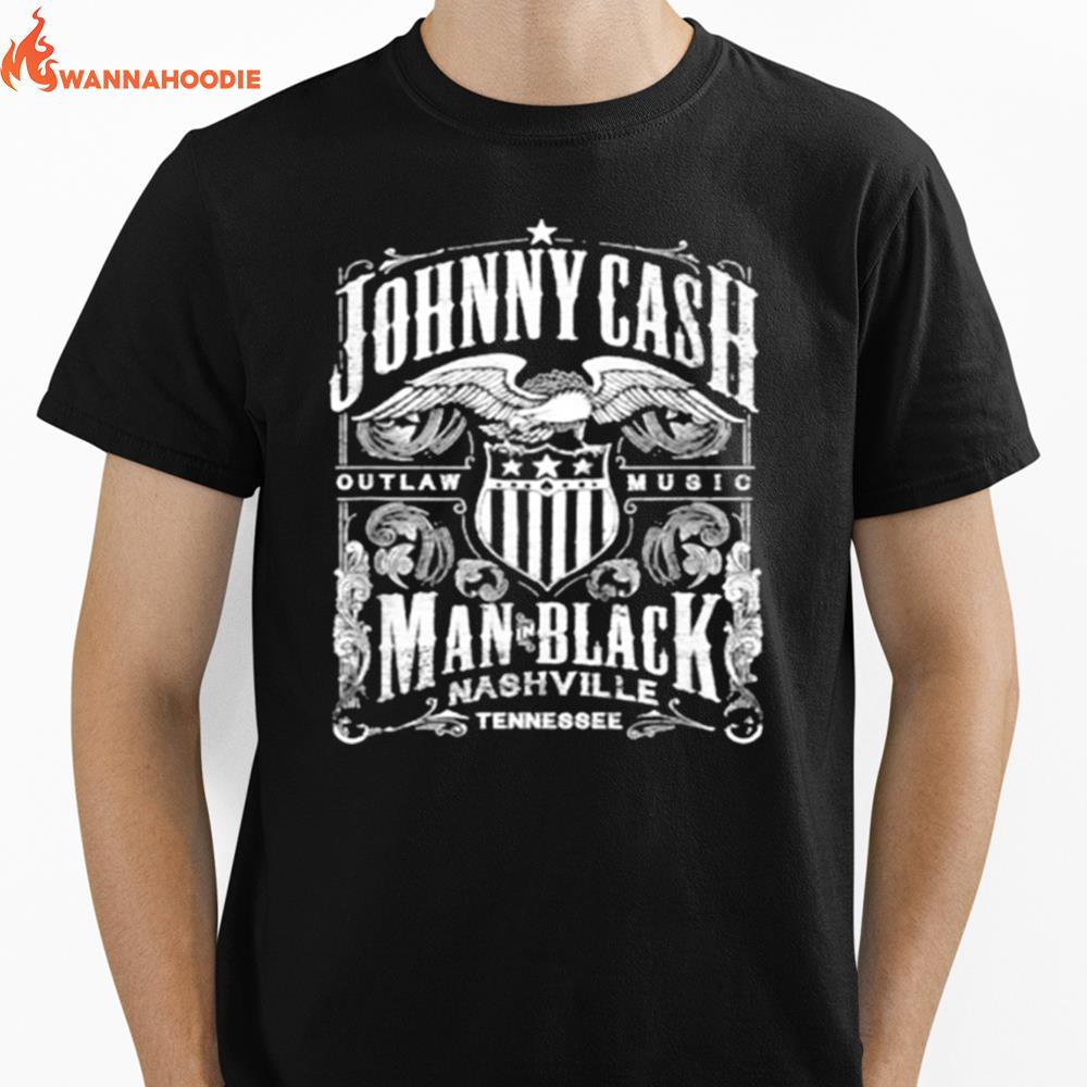 Retro The Man In.Black Johnny Cash Love Music Unisex T-Shirt for Men Women