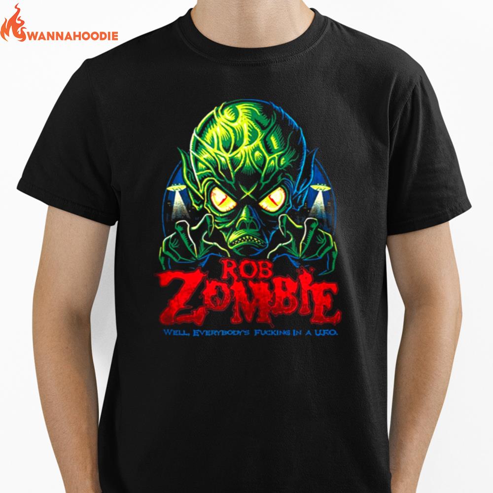 Rob Zombie Monster Light Blue Invasion Retro Unisex T-Shirt for Men Women