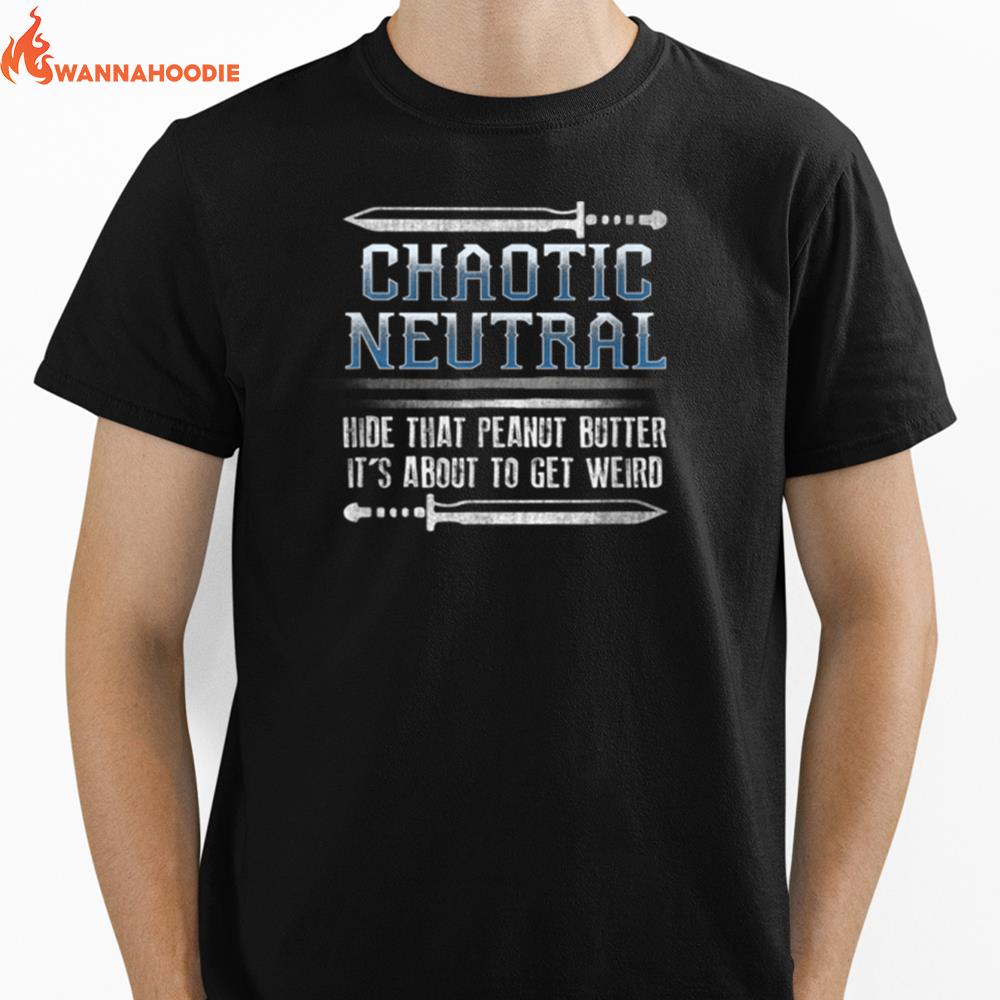 Roleplaying Chaotic Neutral Alignment Fantasy Gaming Unisex T-Shirt for Men Women