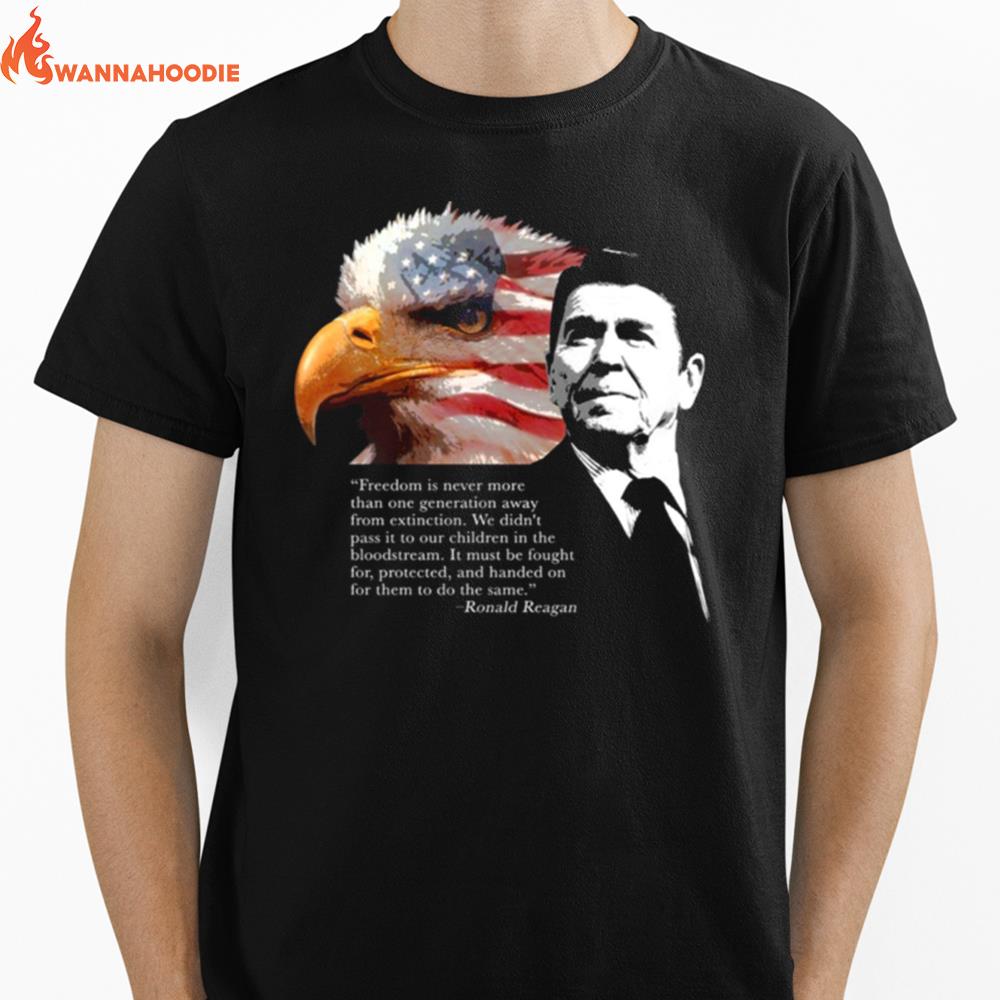 Ronald Reagan Freedom Unisex T-Shirt for Men Women