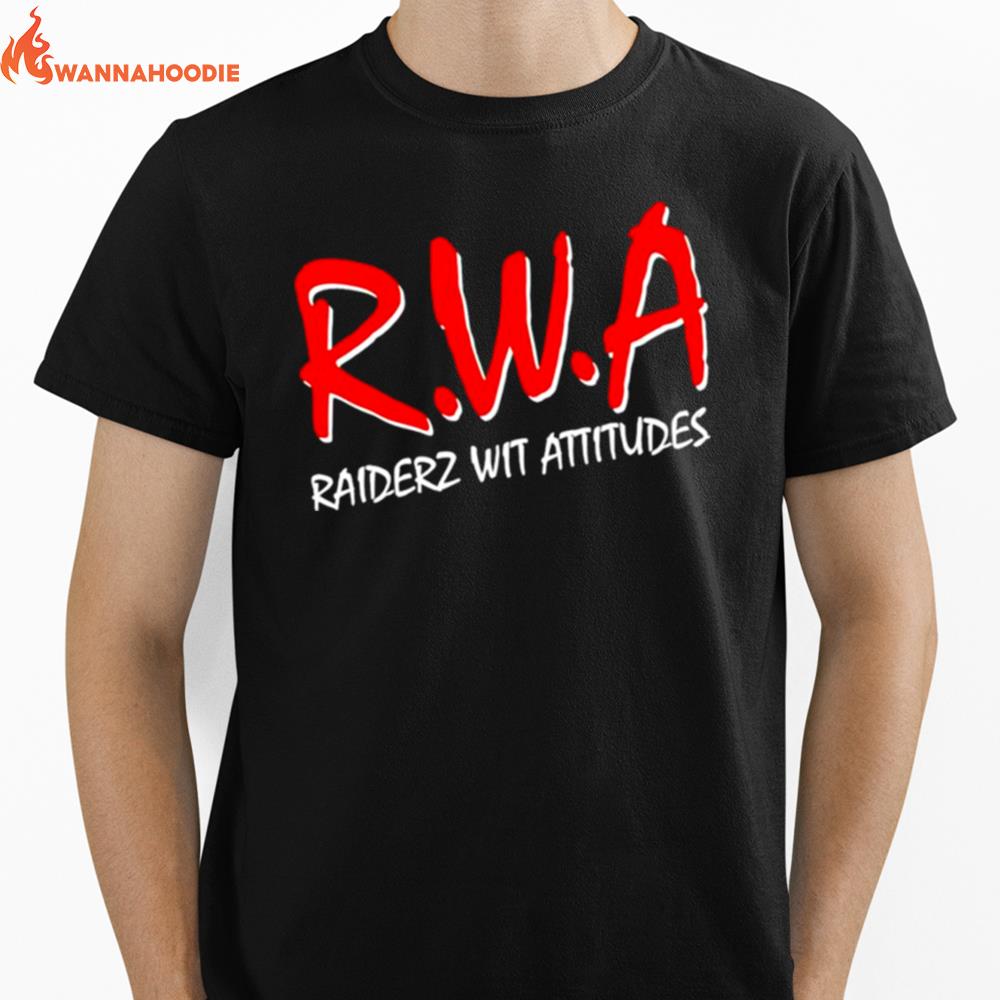 Rwa Raiderz Wit Attitudes Unisex T-Shirt for Men Women