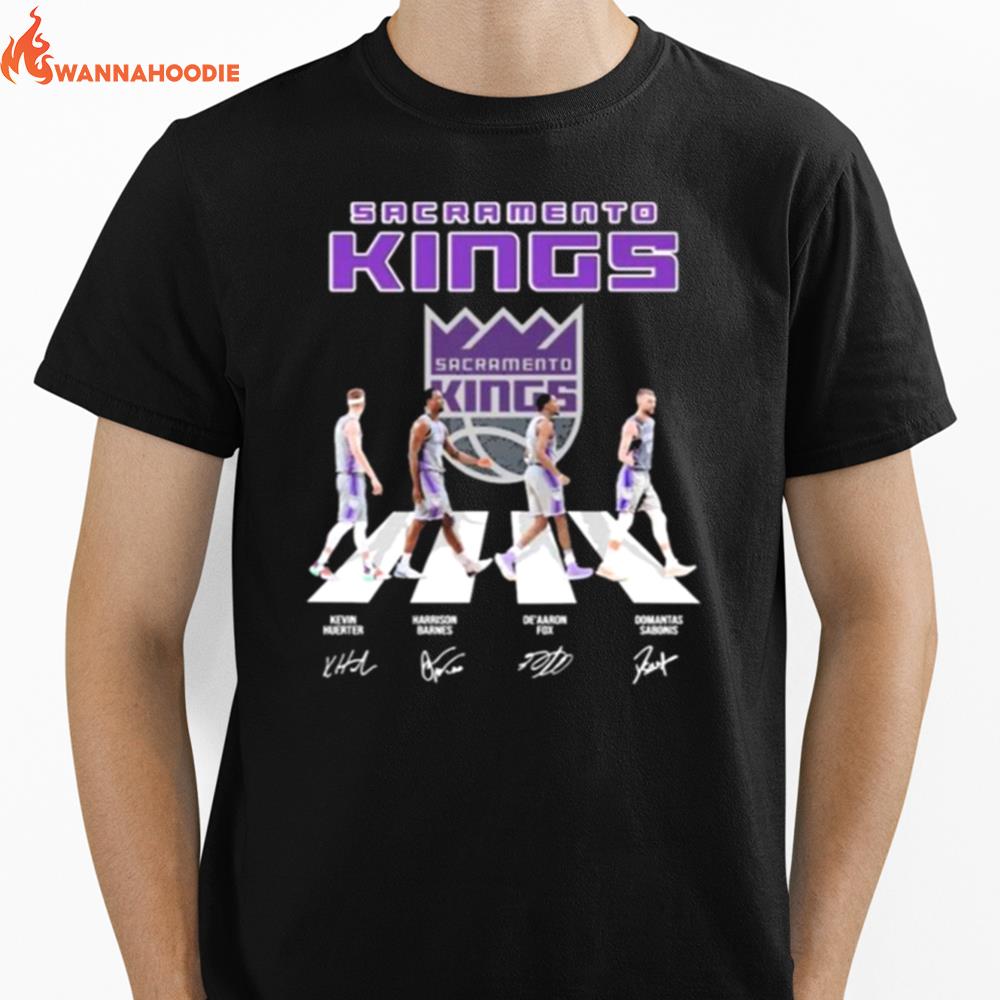 Sacramento Kings Abbey Road Signatures Unisex T-Shirt for Men Women