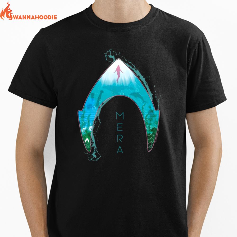 See Through Mera Symbol Ocean Graphic Aquaman Unisex T-Shirt for Men Women