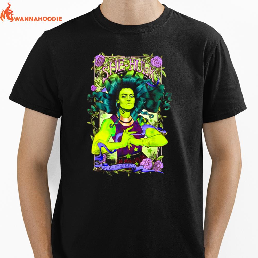 She Hulk Vintage Floral Design Marvel Unisex T-Shirt for Men Women