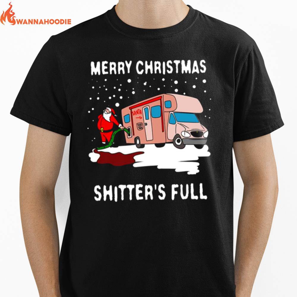 Shitters Full Merry Christmas Unisex T-Shirt for Men Women