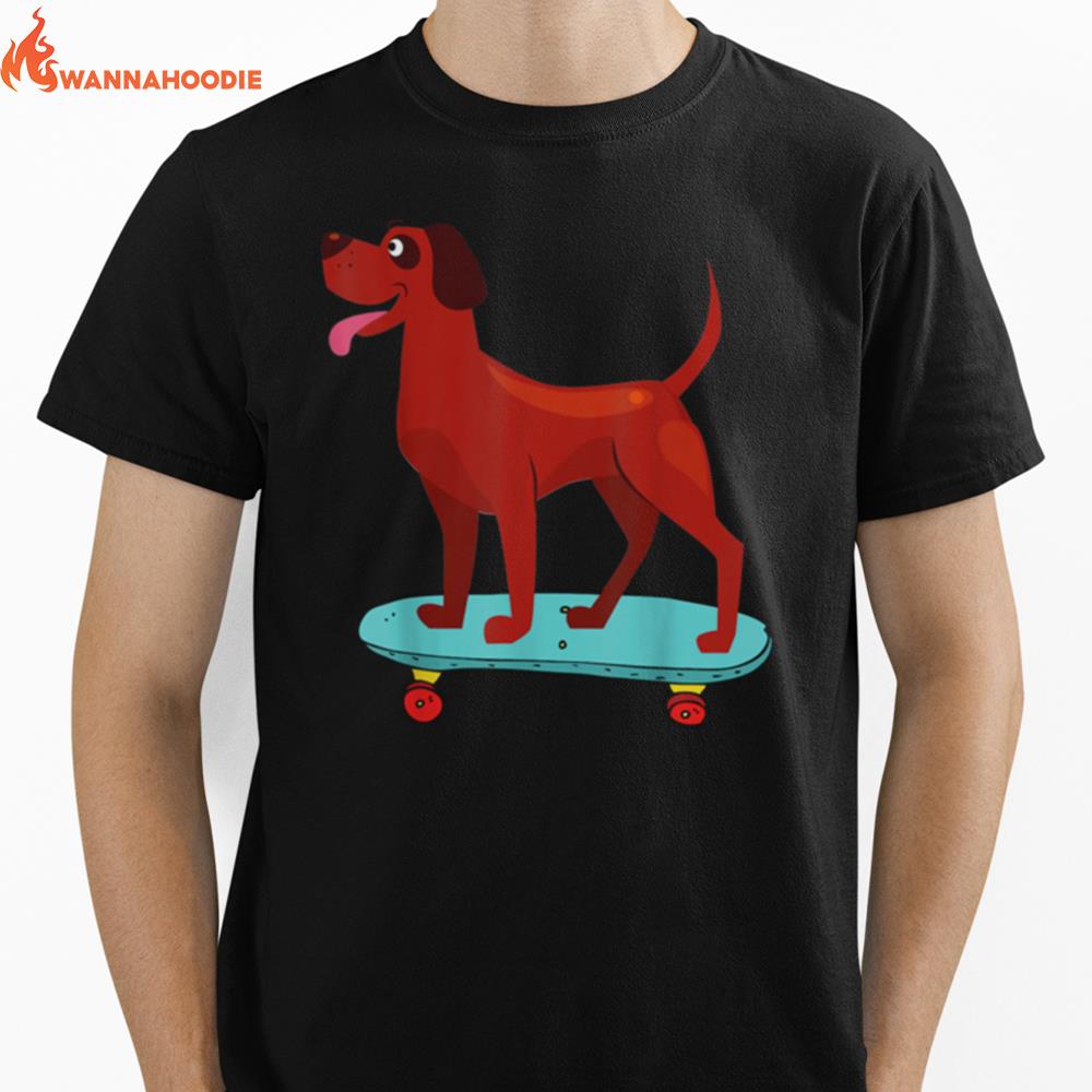 Skateboard Dog Skater Cute Boys Girls Unisex T-Shirt for Men Women