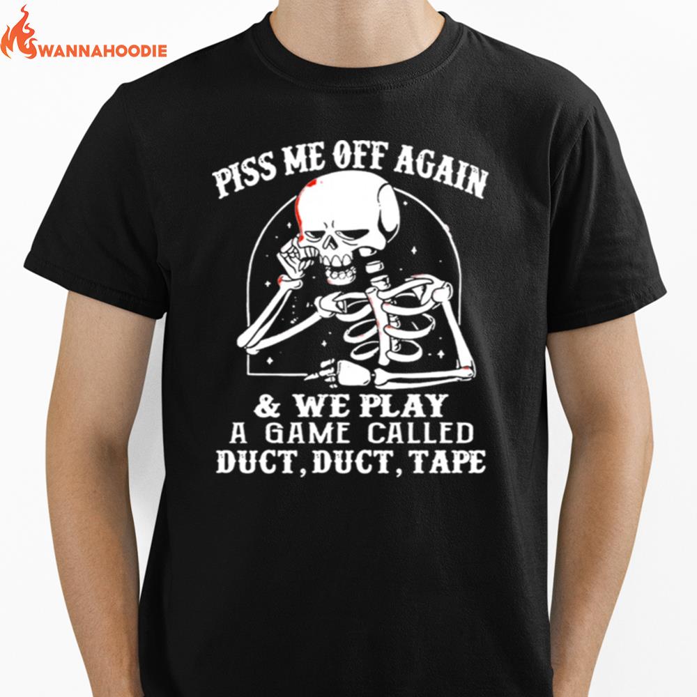 Skeleton Just Here To Bone Unisex T-Shirt for Men Women