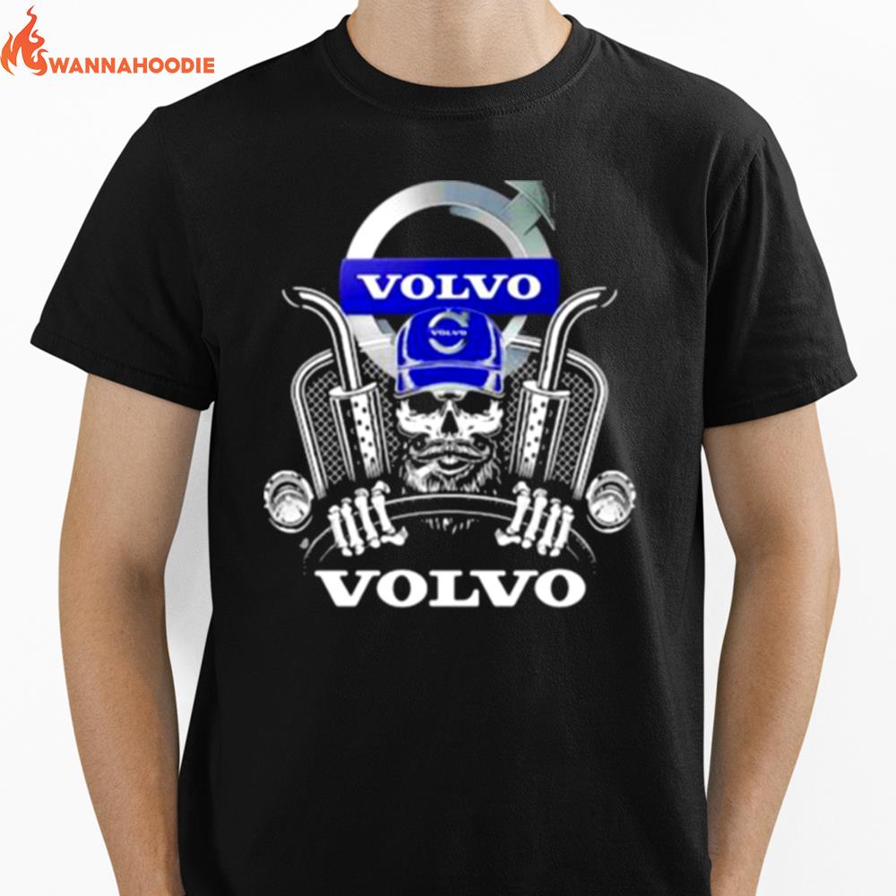 Skull With Volvo Fh16 750 Logo Unisex T-Shirt for Men Women