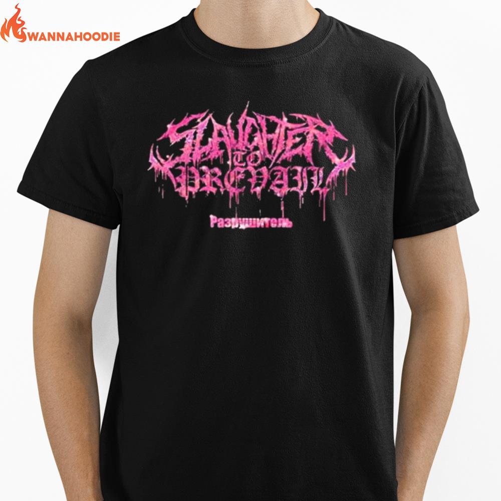 Slaughter To Prevail Merch Pink Demolisher Bling Unisex T-Shirt for Men Women